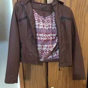 Brown Moto jacket